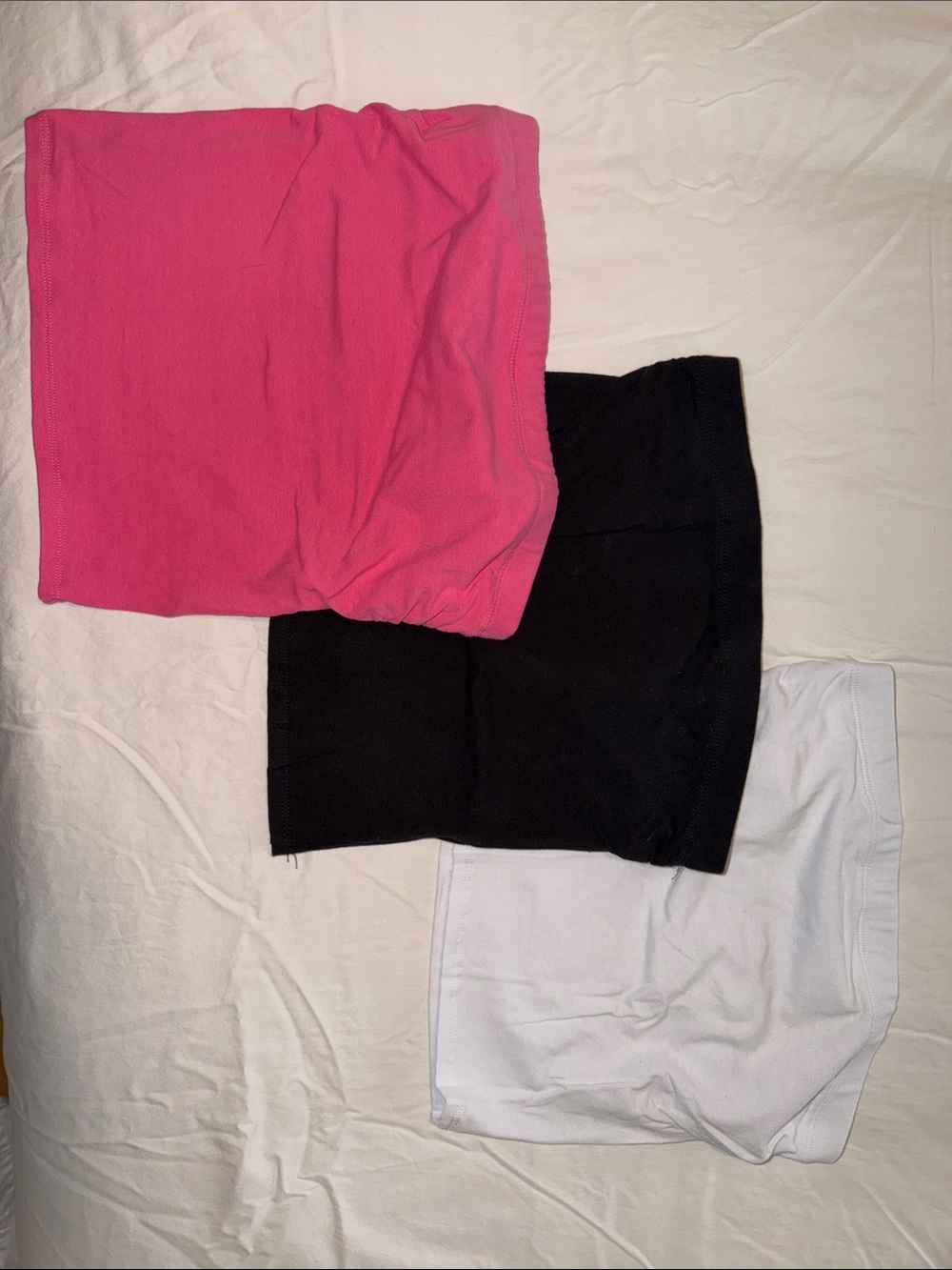 3 - Pack Match MixMatchy Pink, Black & White Tube Top Set